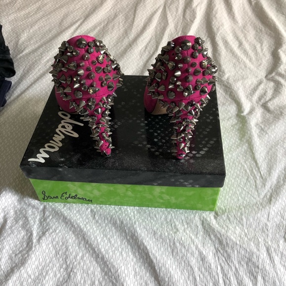 Sam Edelman hot pink rocker heels - Picture 2 of 5